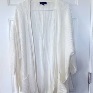 Express white cardigan size M